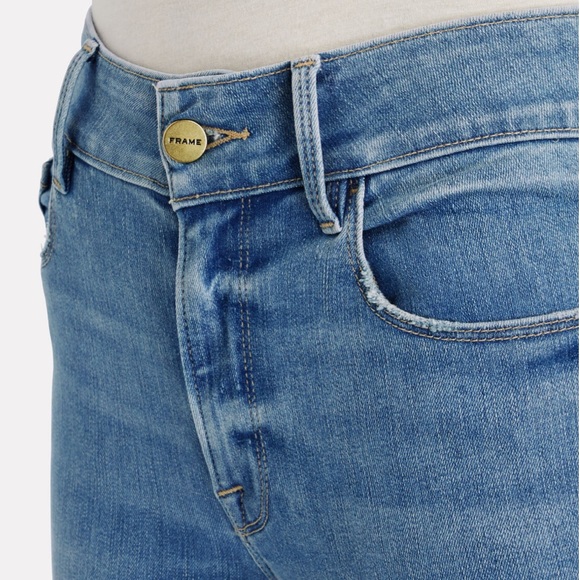 FRAME DENIM NWT LE ONE SKINNY BLUE JEANS CASPIO MID-RISE SKINNY FIT - Picture 2 of 14